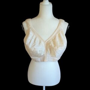 Playtex Wireless 18-Hour Full Coverage Smoothing Back Bra 44DD Beige Cream 4693